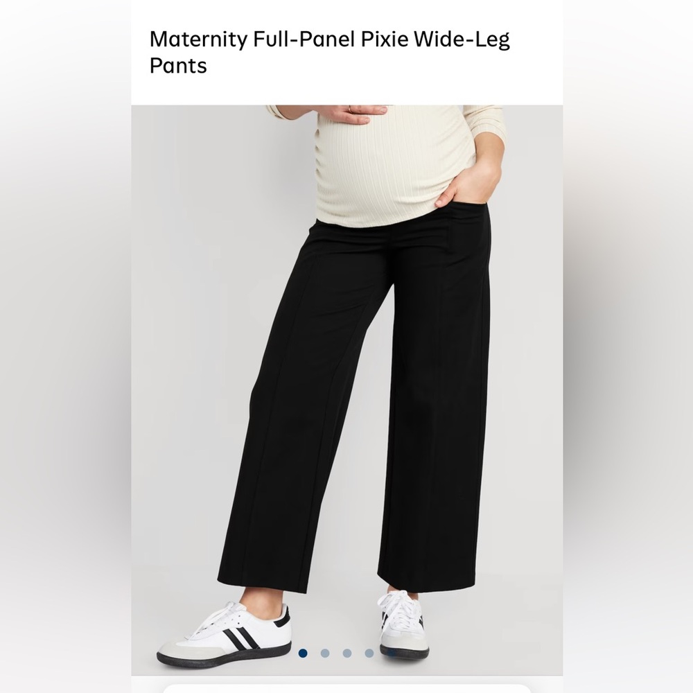 Maternity Full Panel Wide Leg Pant